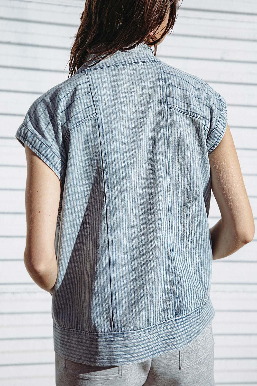 LATE SUMMER NIGHTS DENIM VEST.