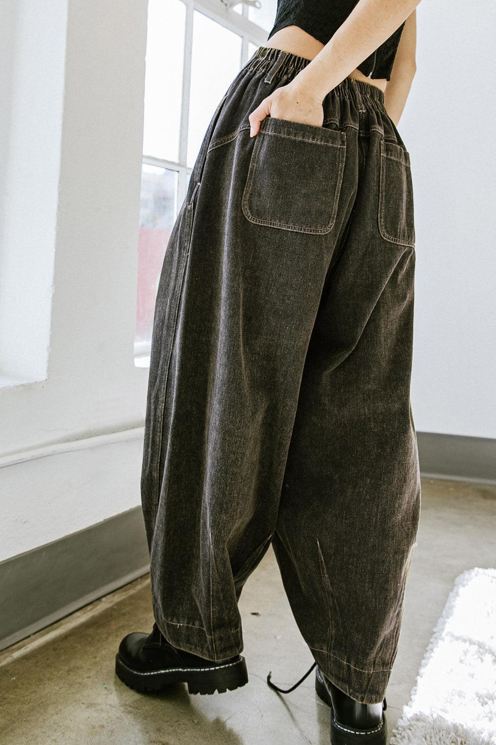 STUCK IN YOUR WAYS DENIM PANTS.