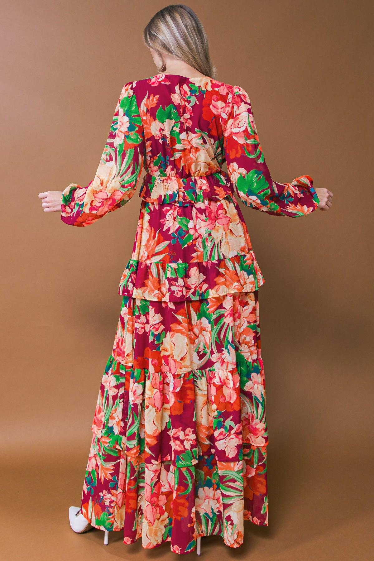 LEAVE YOU SPEECHLESS WOVEN MAXI DRESS.