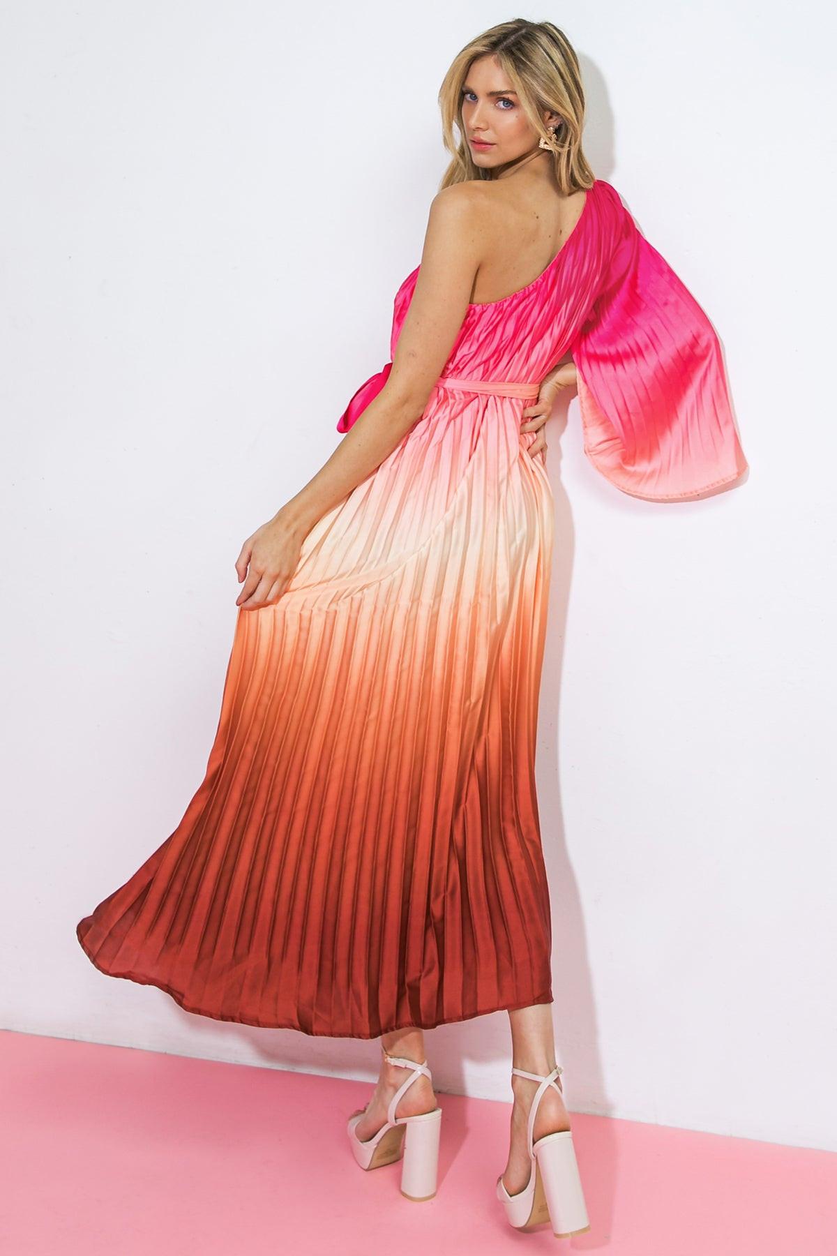 YOU'RE MY LOVER WOVEN MIDI DRESS.
