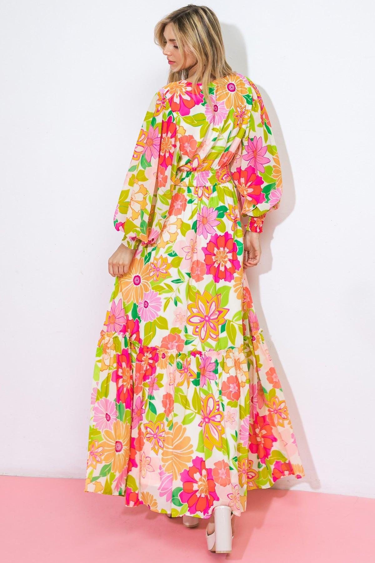 HEADING UPTOWN WOVEN MAXI DRESS.