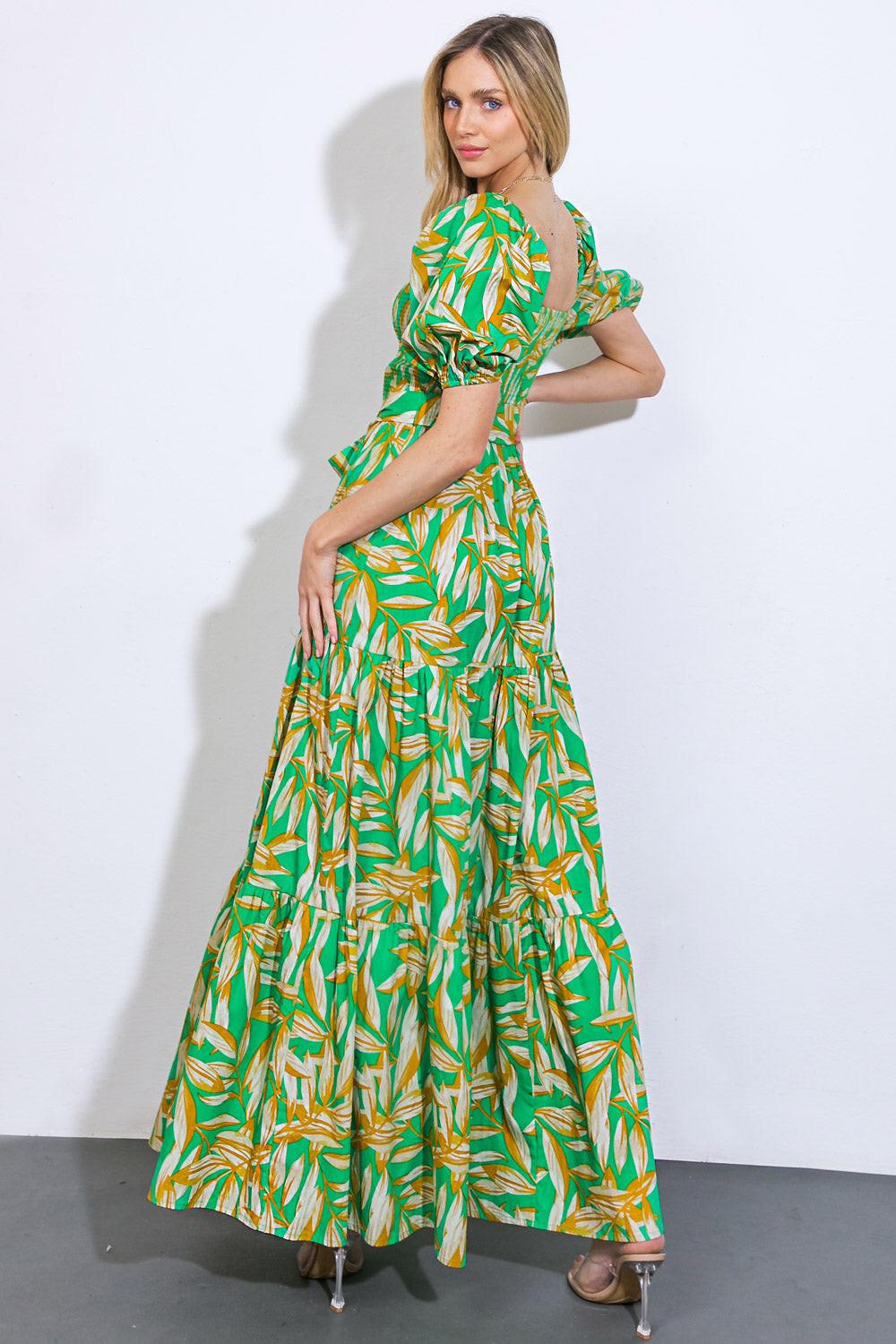NEVER ENDING DAYS WOVEN MAXI DRESS.