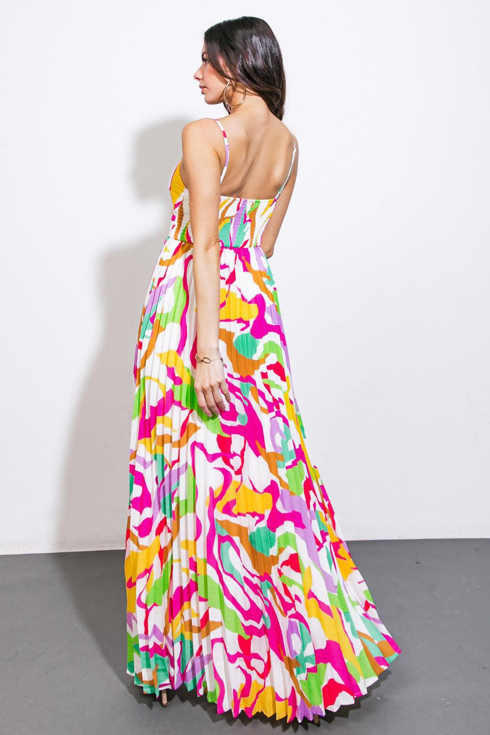 UP TO CHANCE WOVEN MAXI DRESS.
