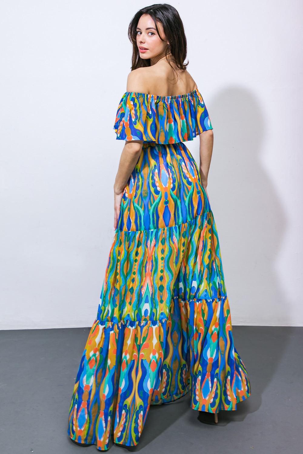 DARE TO BE YOU WOVEN MAXI DRESS.