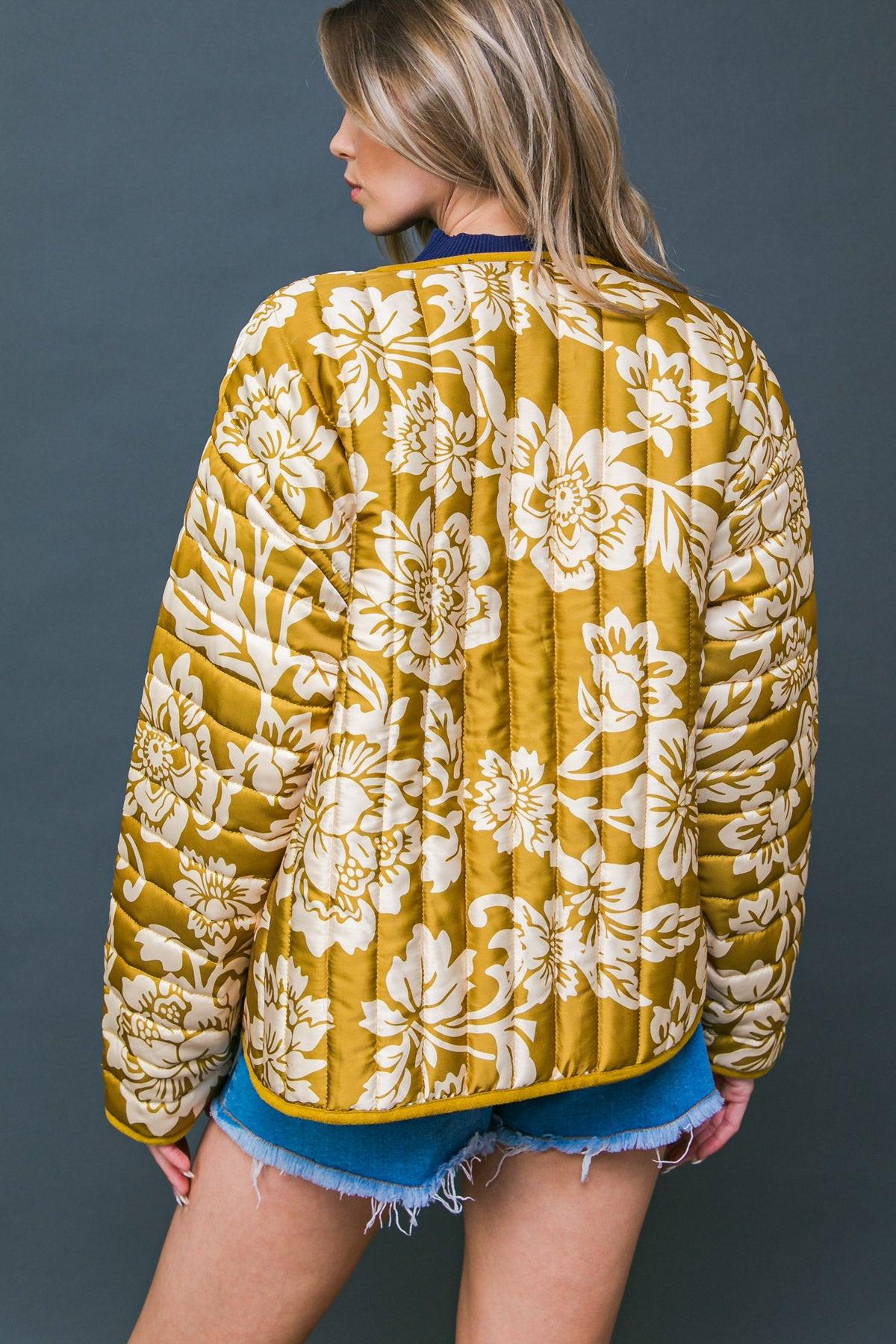 TOTALLY CONVINCED WOVEN PUFF JACKET.