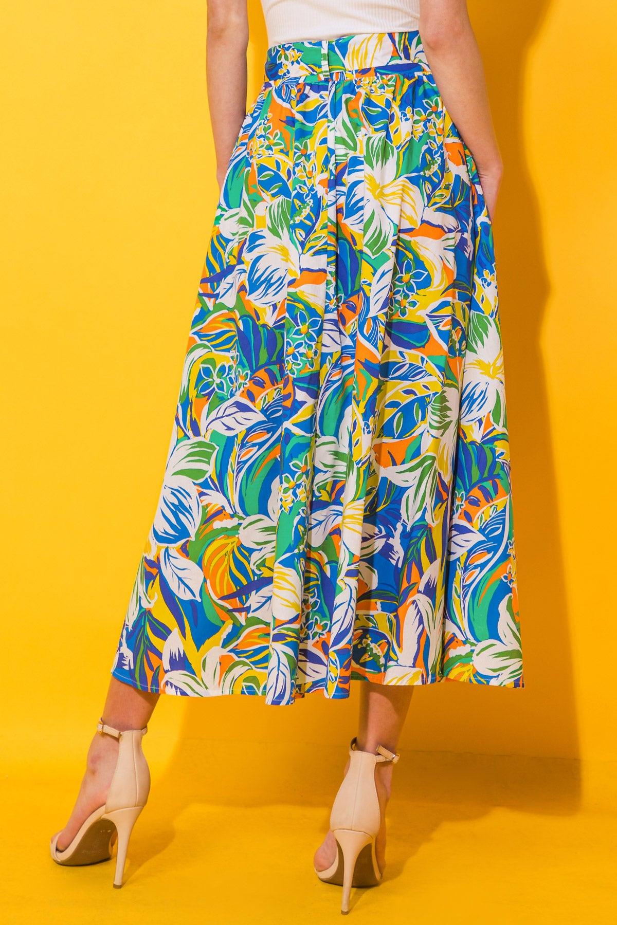 ONE AND ONLY POPLIN SKIRT.