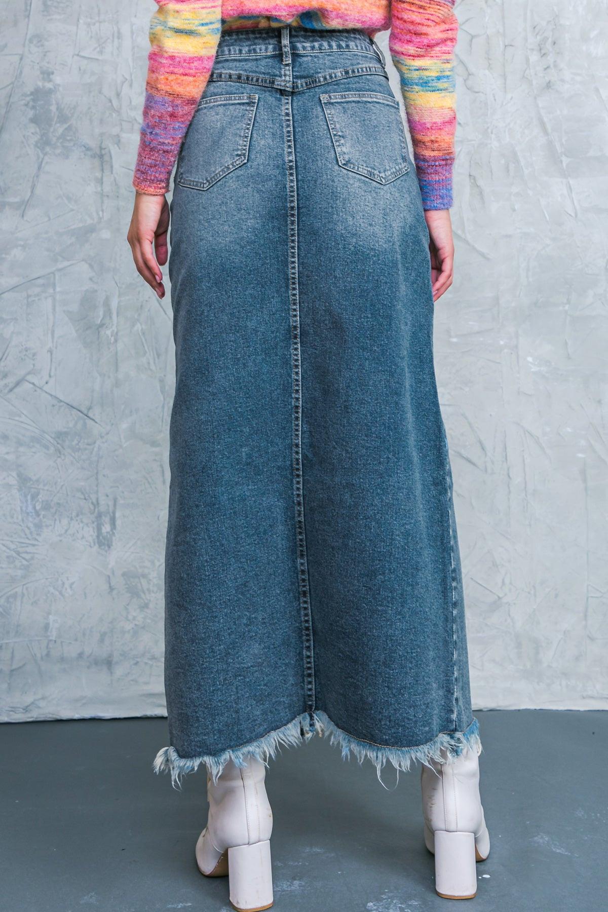 MAJESTIC PERFECTION DENIM SKIRT.