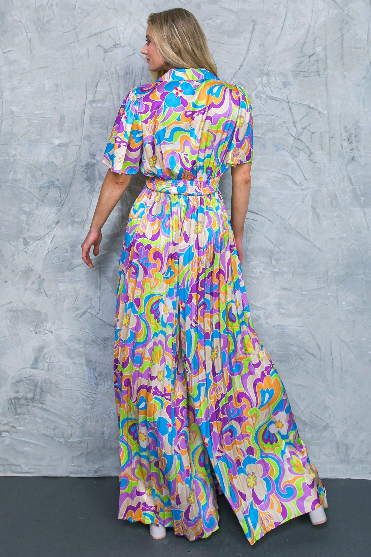 A SECRET PLACE WOVEN JUMPSUIT.