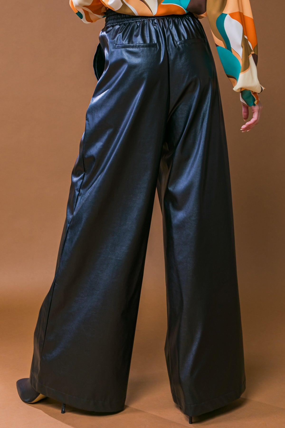 ICONIC REPUTATION LEATHER PANTS.