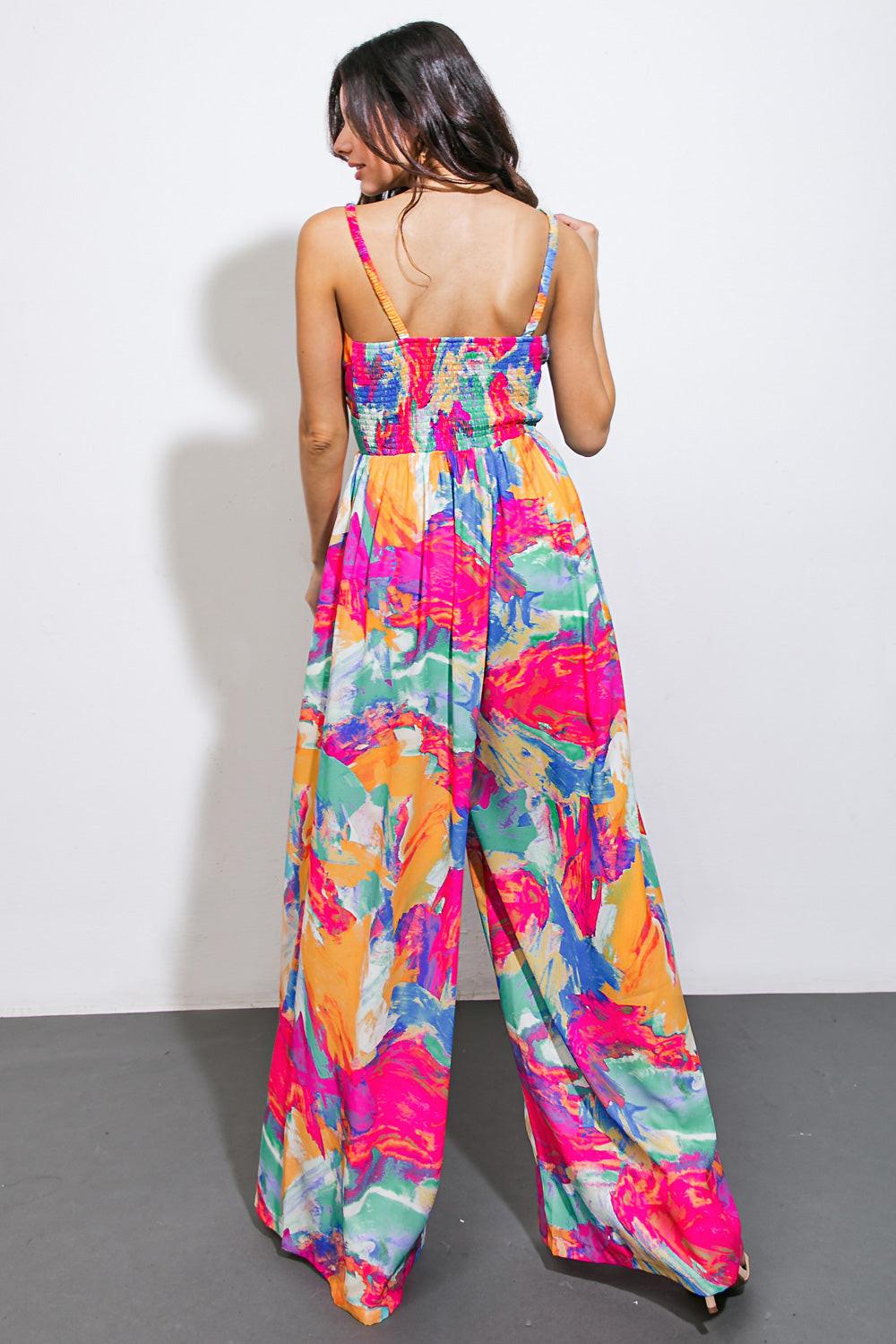 WANDERING AROUND WOVEN JUMPSUIT.