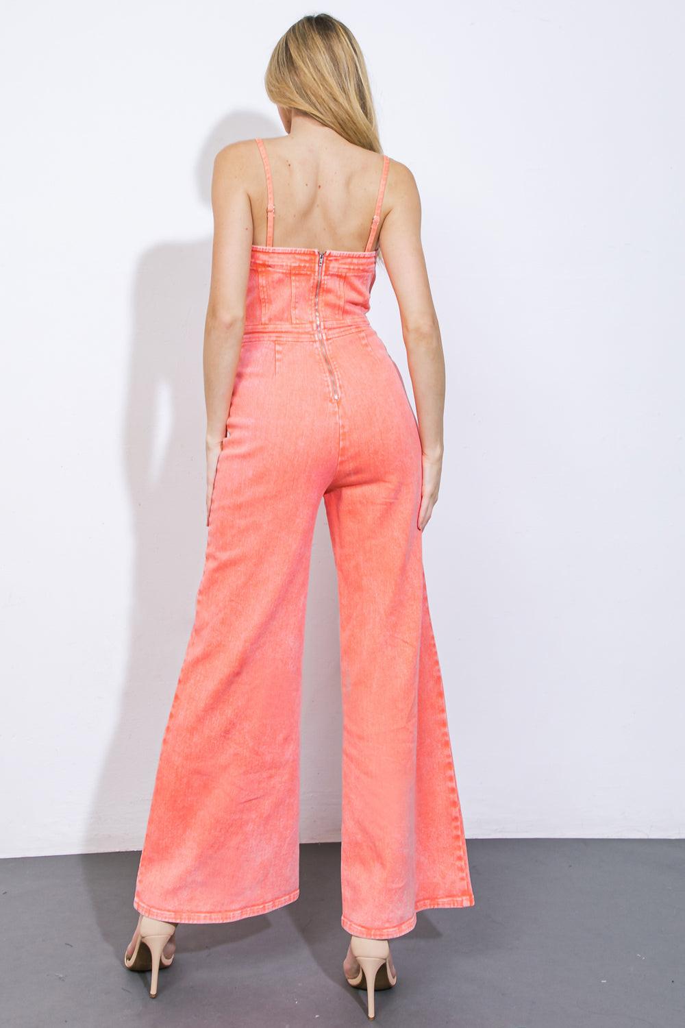 TOTALLY TRENDY TWILL JUMPSUIT.