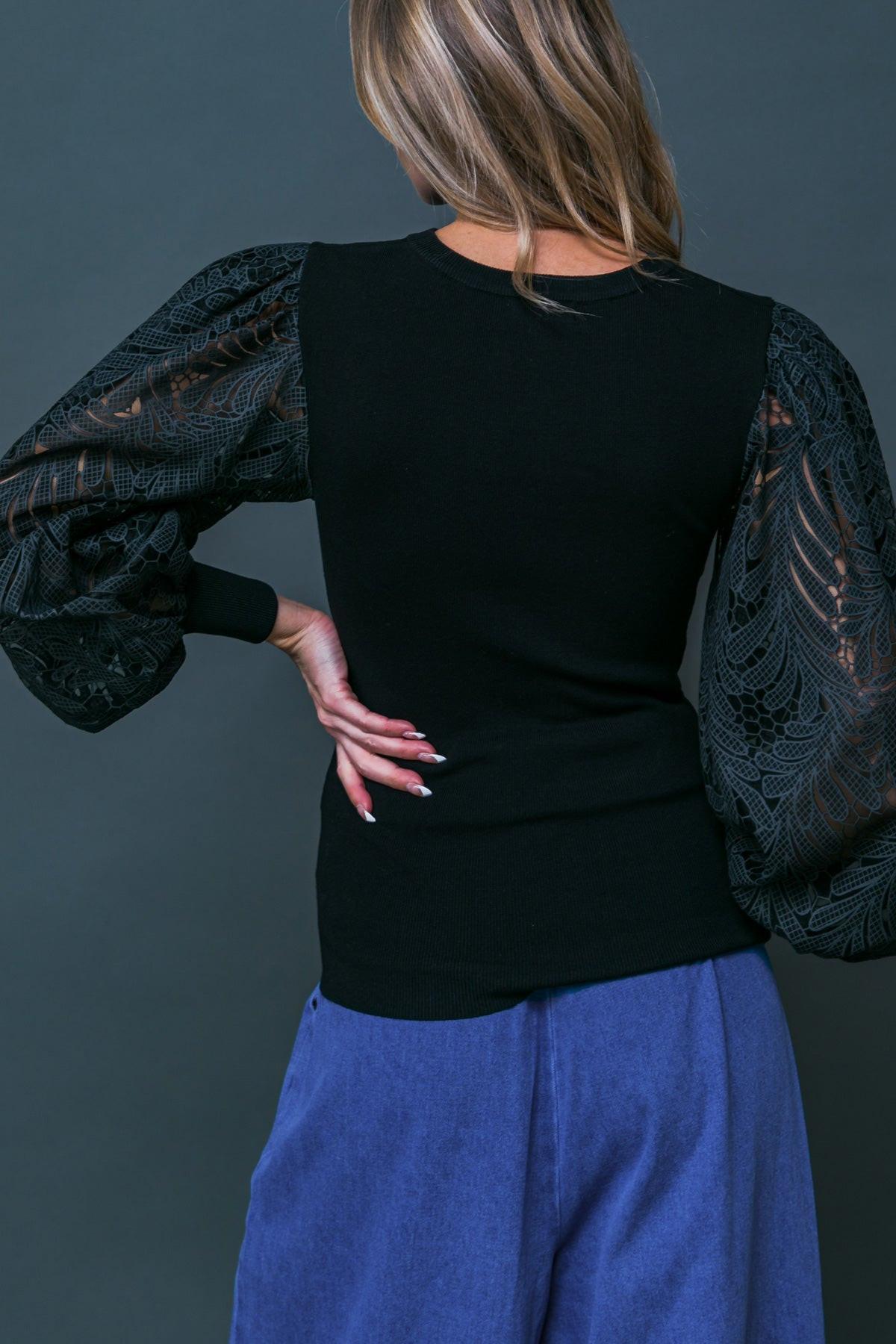 LEISURE LIFE SWEATER TOP.