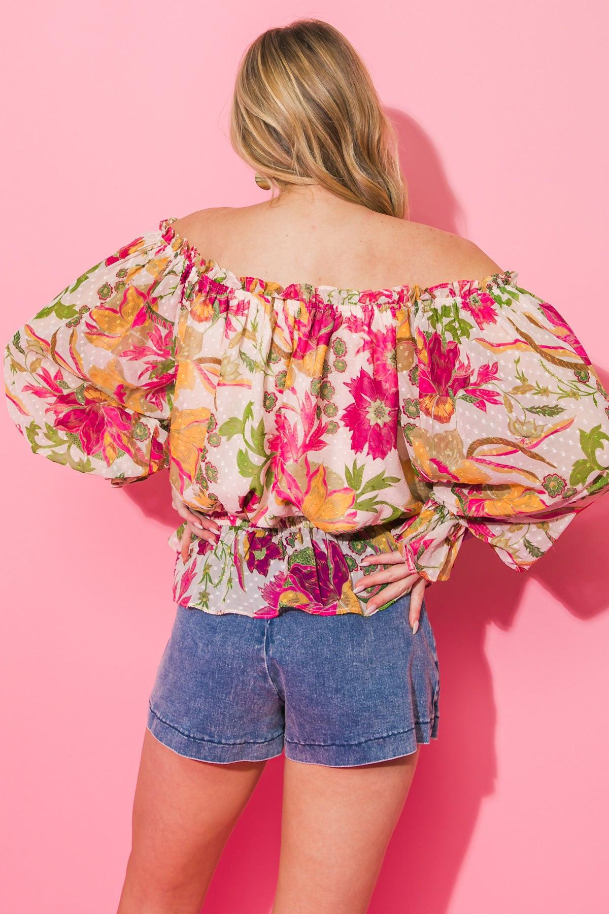 SWEETEST ESCAPE WOVEN TOP.