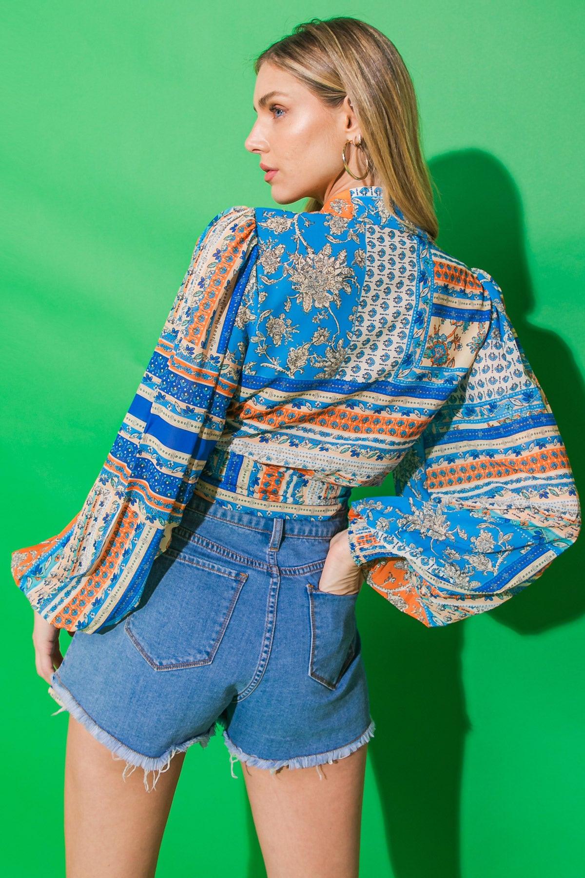 LOVELY FAME WOVEN TOP.