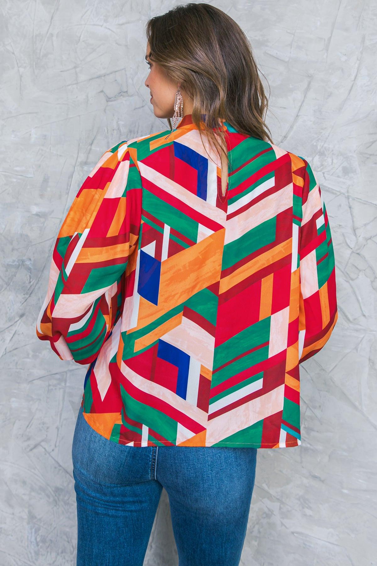 LIGHT UP MY LIFE WOVEN TOP.