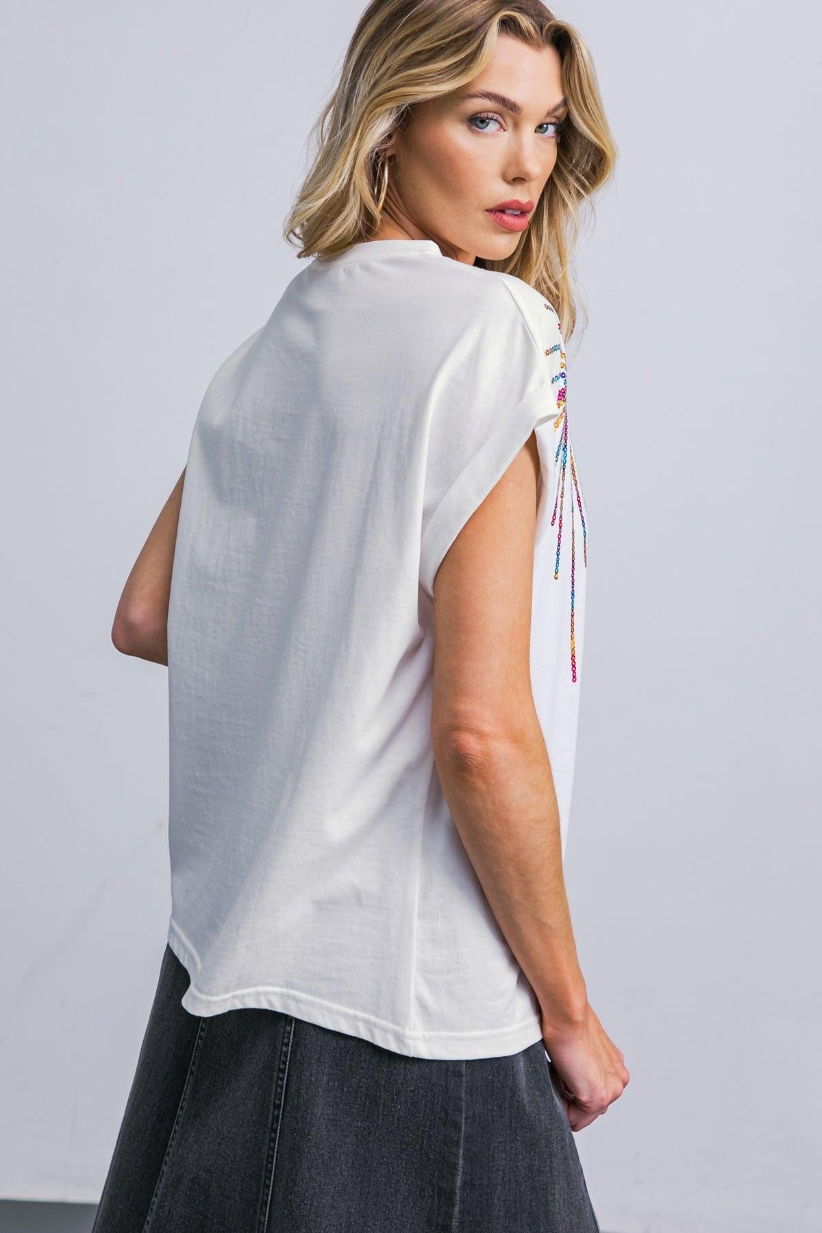 TALK ABOUT BEAUTY KNIT TOP.