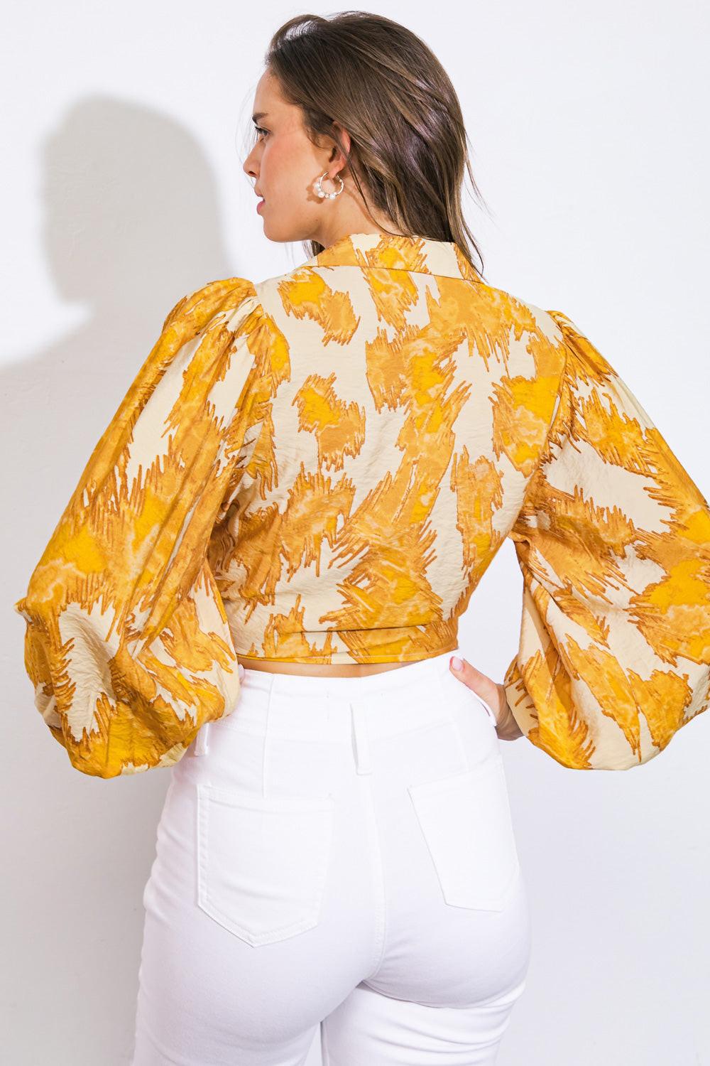 TOO SWEET FOR YOU WOVEN TOP.
