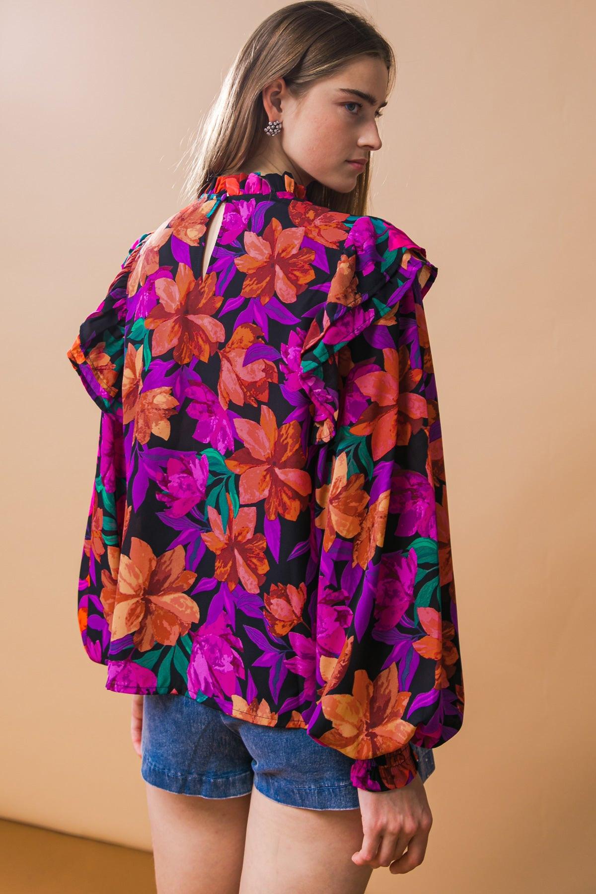 MOODY SWEETIE WOVEN TOP.
