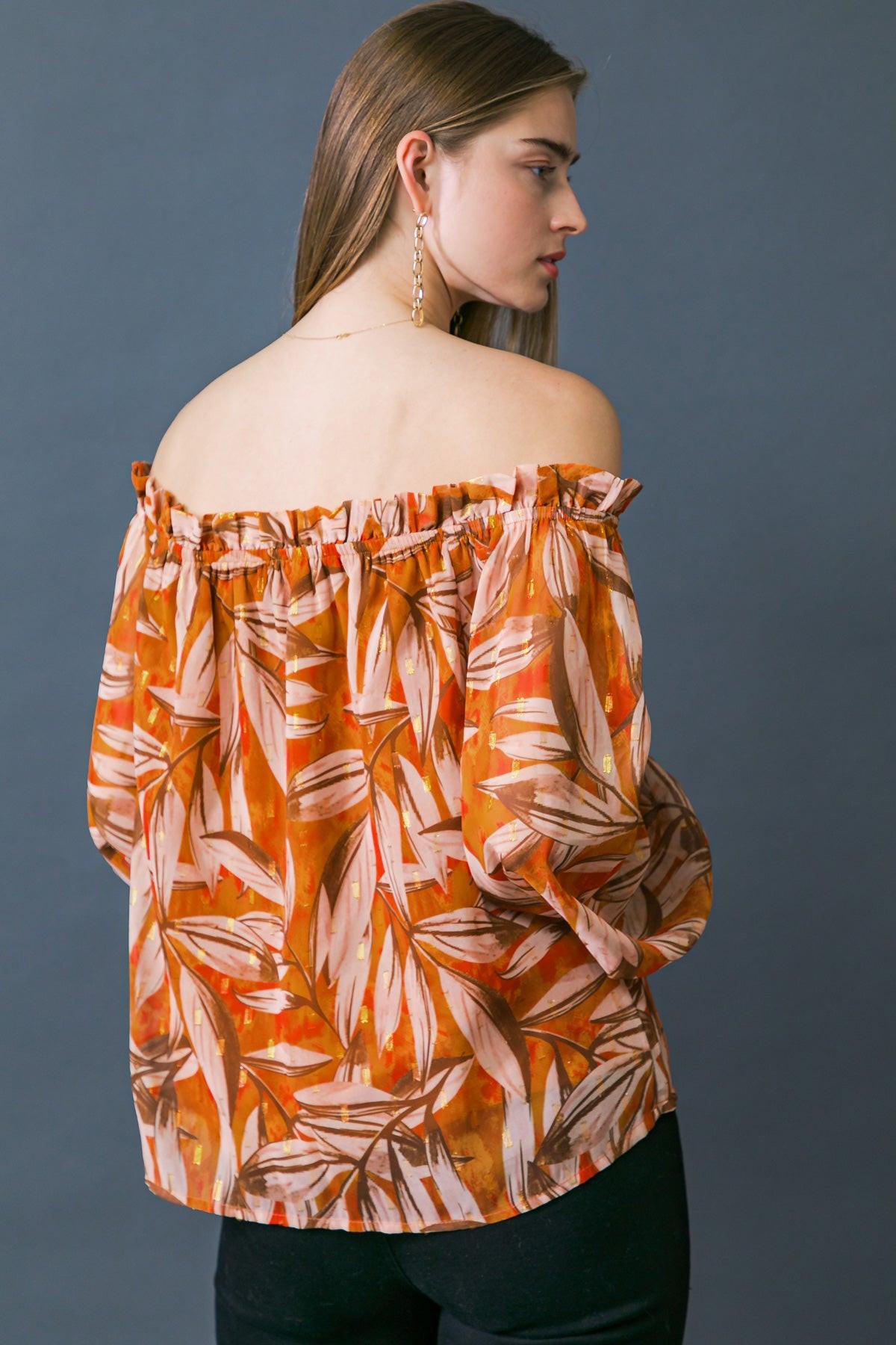 MAKE ME BELIEVE WOVEN TOP.