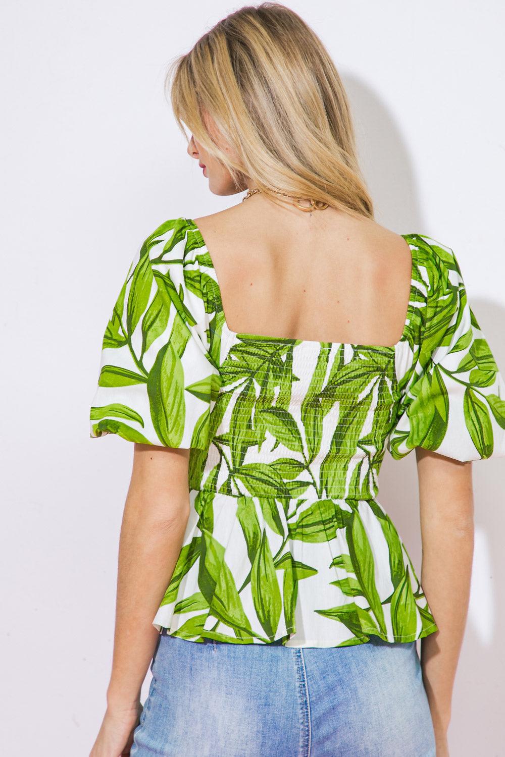 THE BEST PART WOVEN TOP.