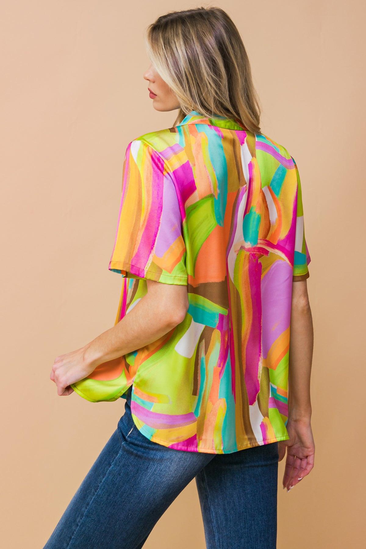 ELEVATED OPTION WOVEN TOP.