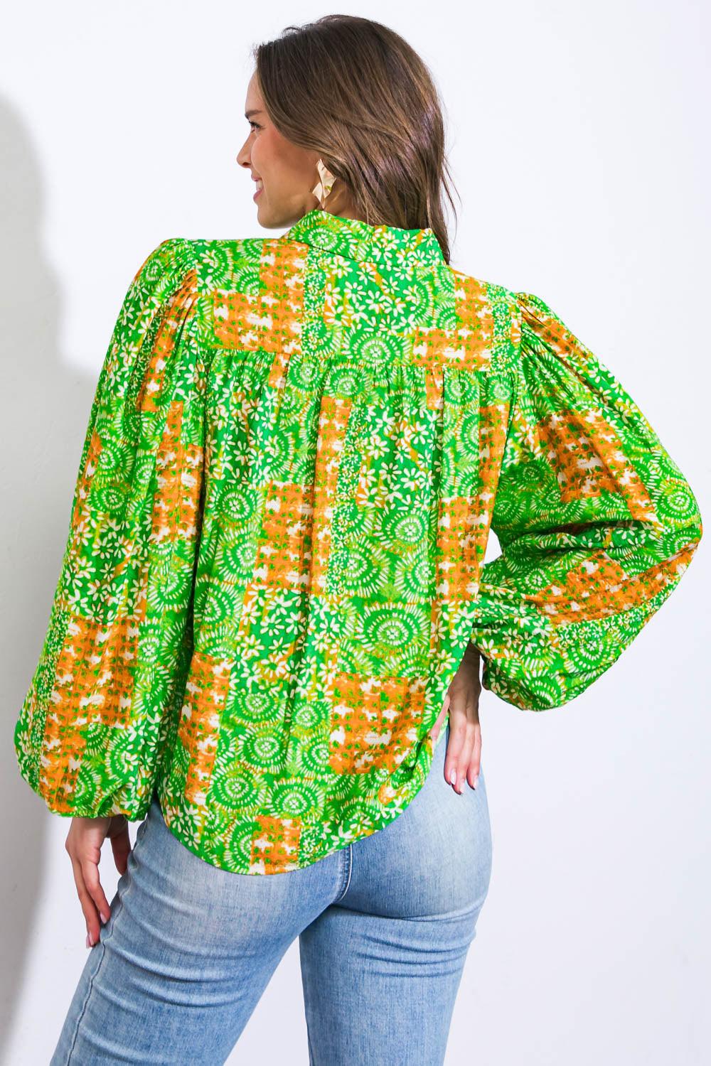 ALL OF MY LOVE WOVEN TOP.