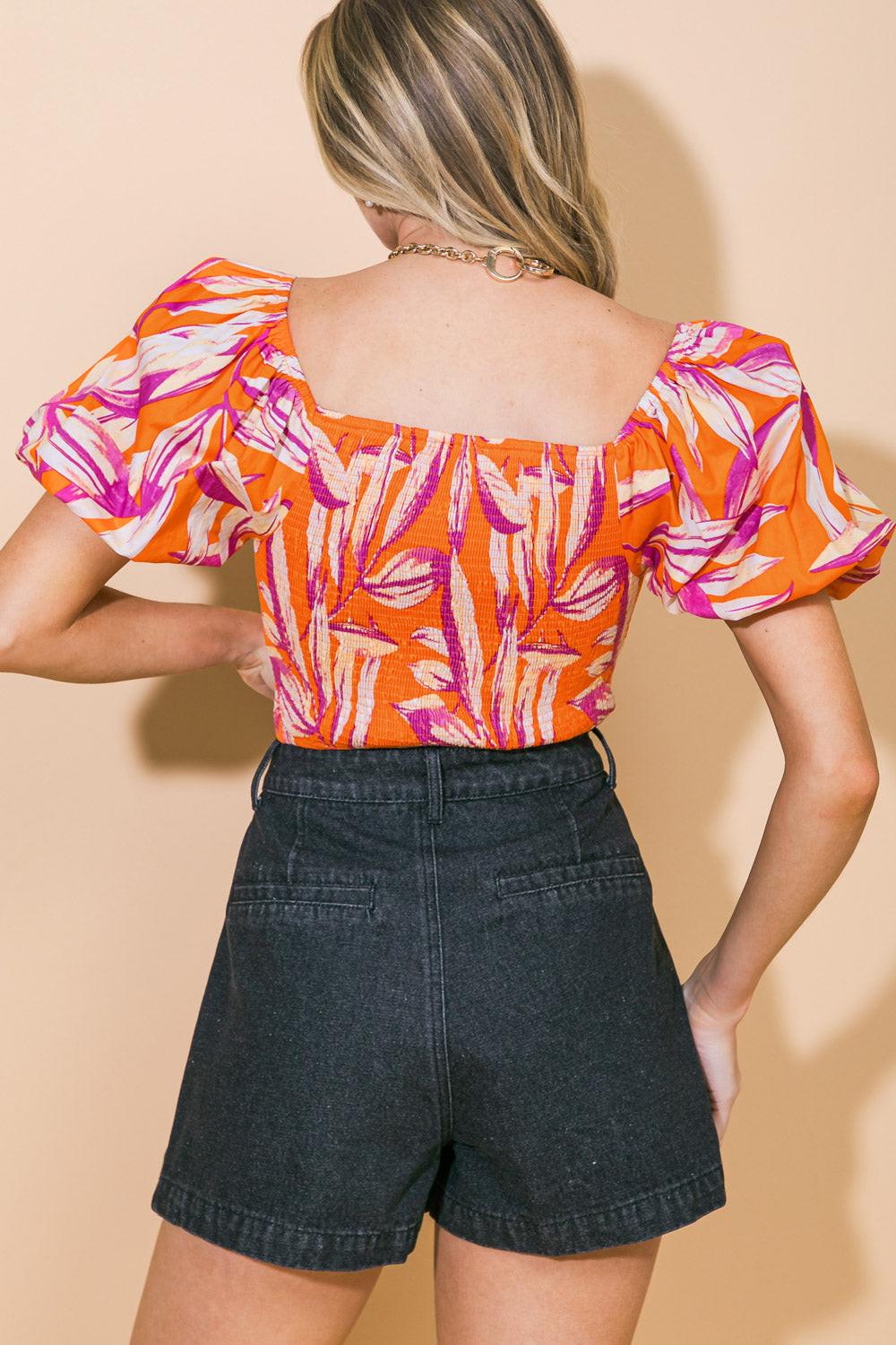 A WORLD OF GOOD WOVEN CROP TOP.