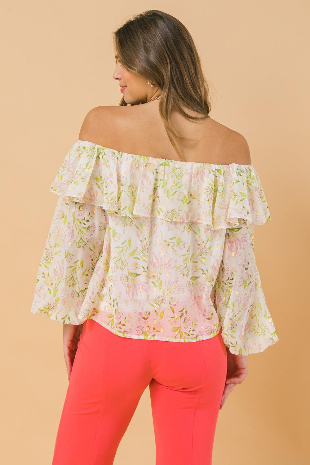 LAW OF ATTRACTION WOVEN TOP.