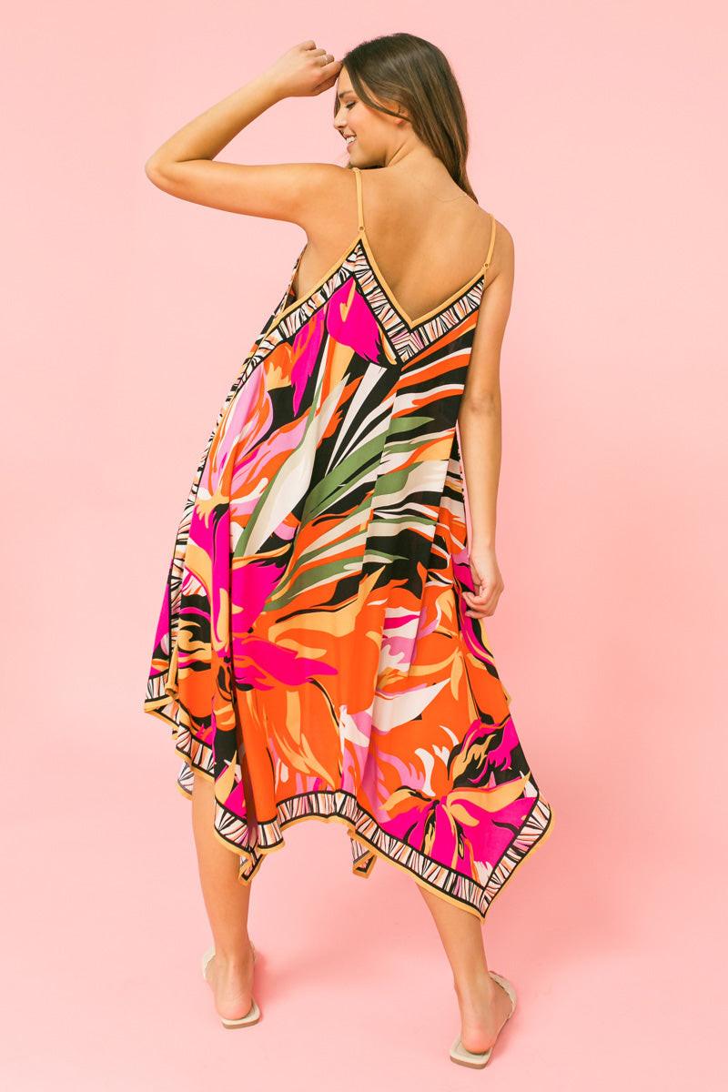SIMPLE MELODY FLORAL HANKY DRESS.