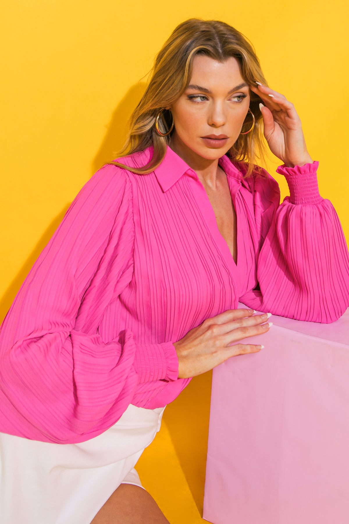 SWEET BLISS WOVEN TOP