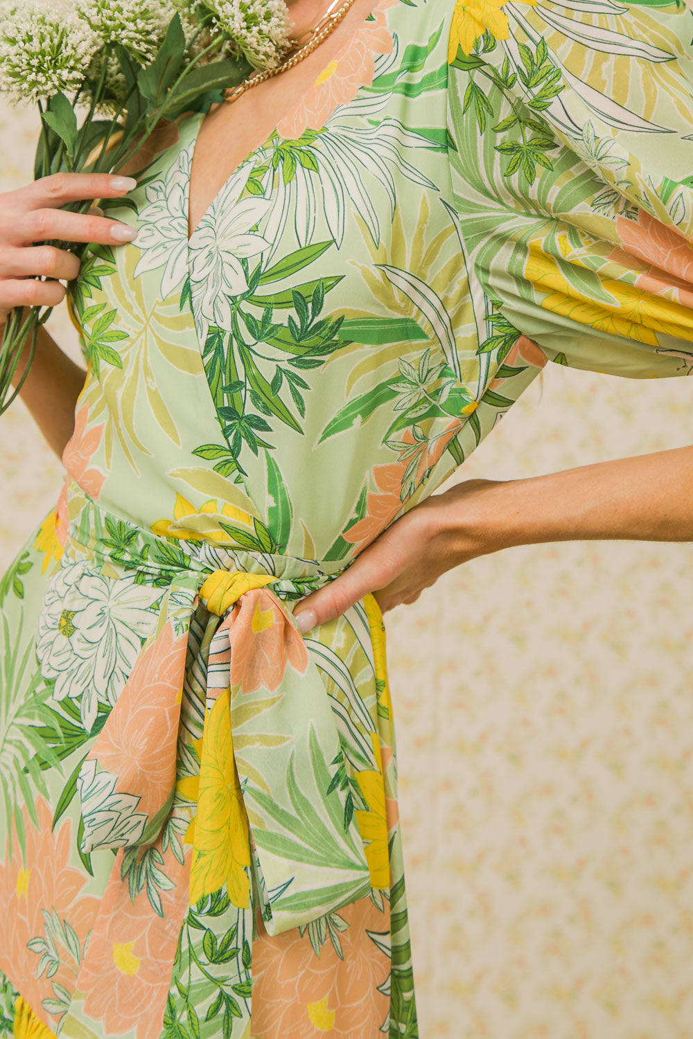 BROADWAY PARTY WOVEN MIDI DRESS
