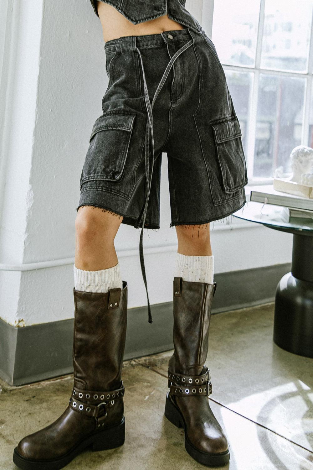 A BETTER DAY DENIM SHORTS.