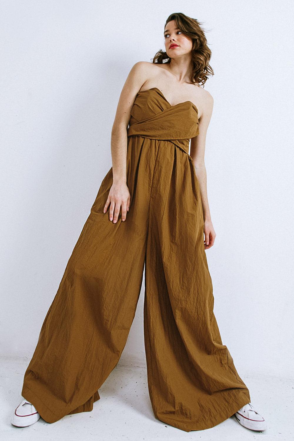 THINK ABOUT ME WOVEN JUMPSUIT.