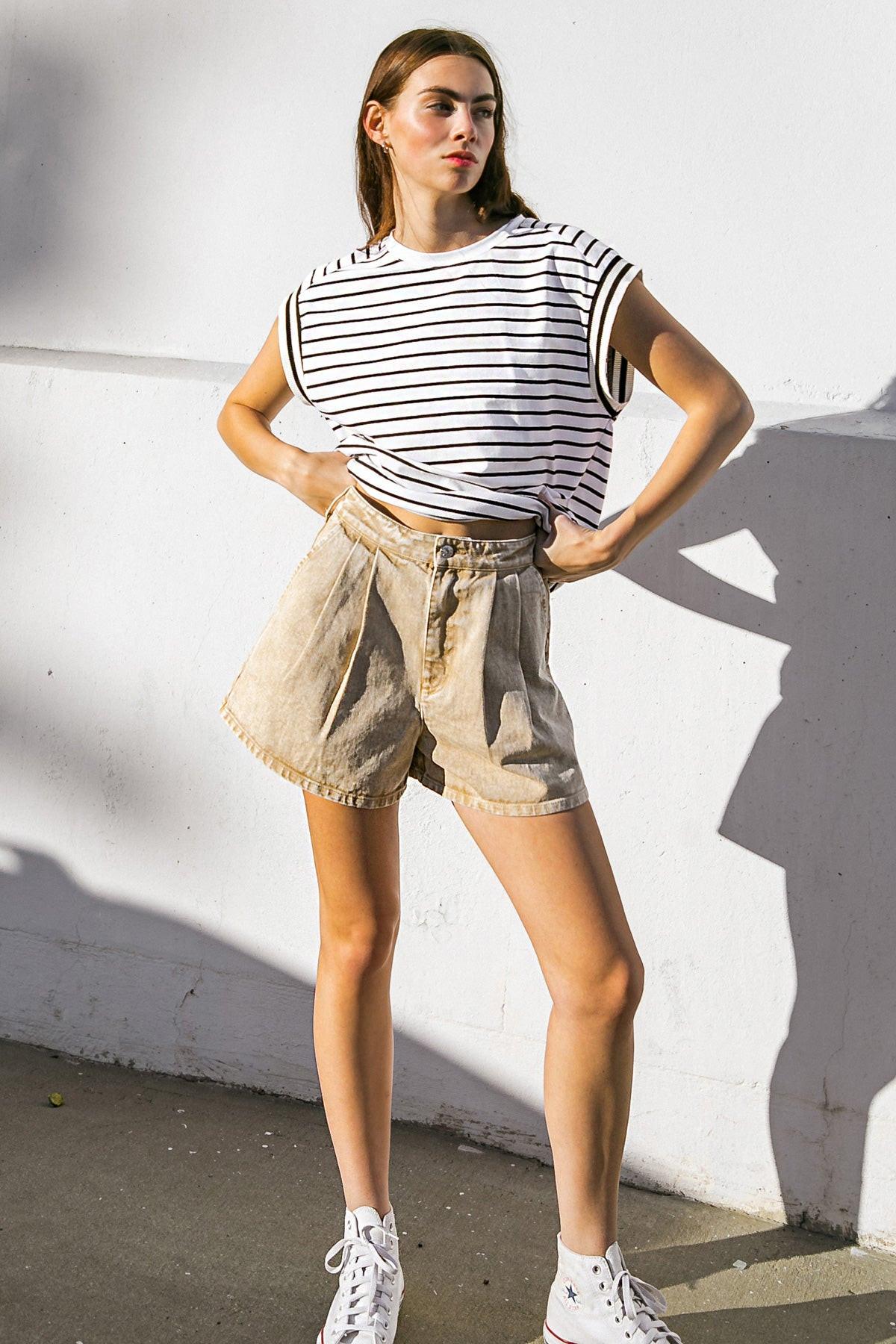 BETTER DAYS AHEAD TWILL SHORTS.