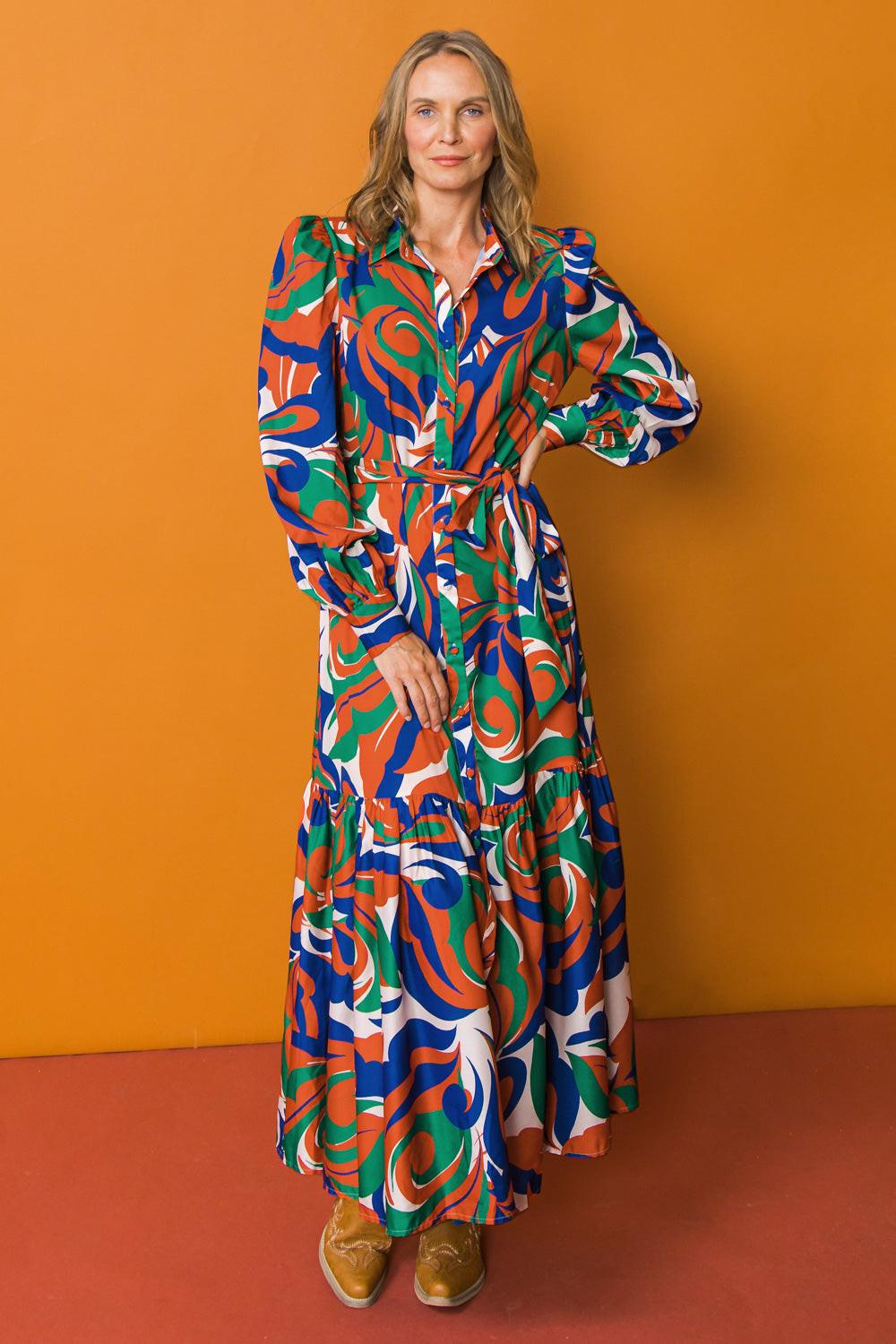 DO WHAT YOU CAN WOVEN ANKLE SHIRT DRESS.