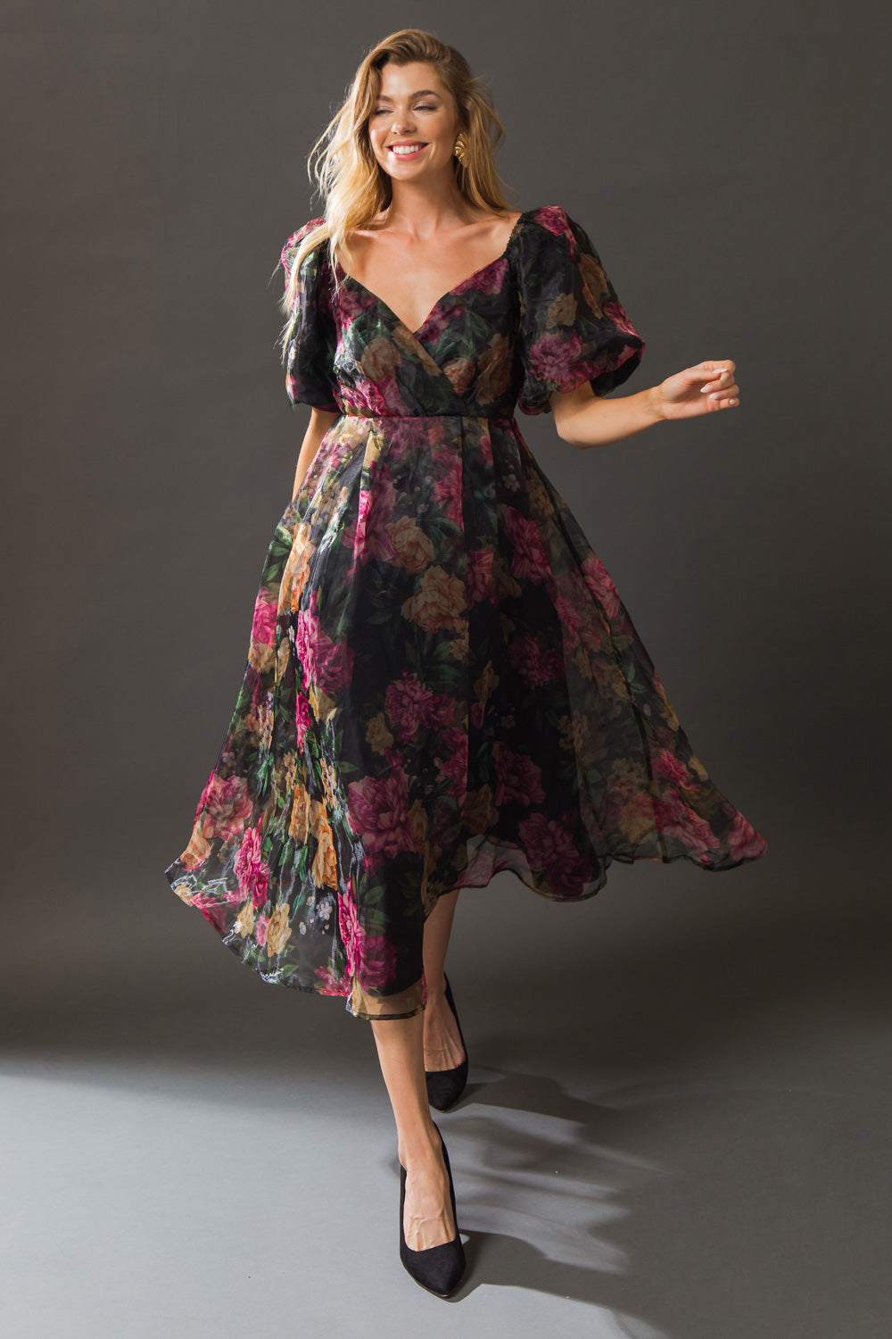 AFTER PARTY ORGANZA MIDI DRESS