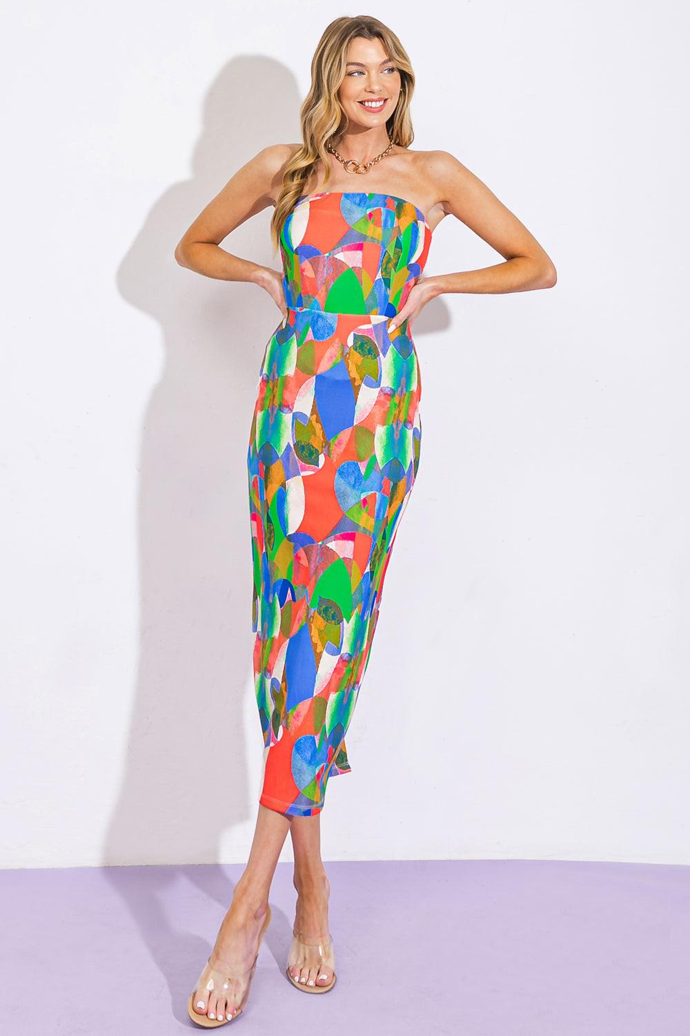 DANCING DIVA PONTI TUBE DRESS.
