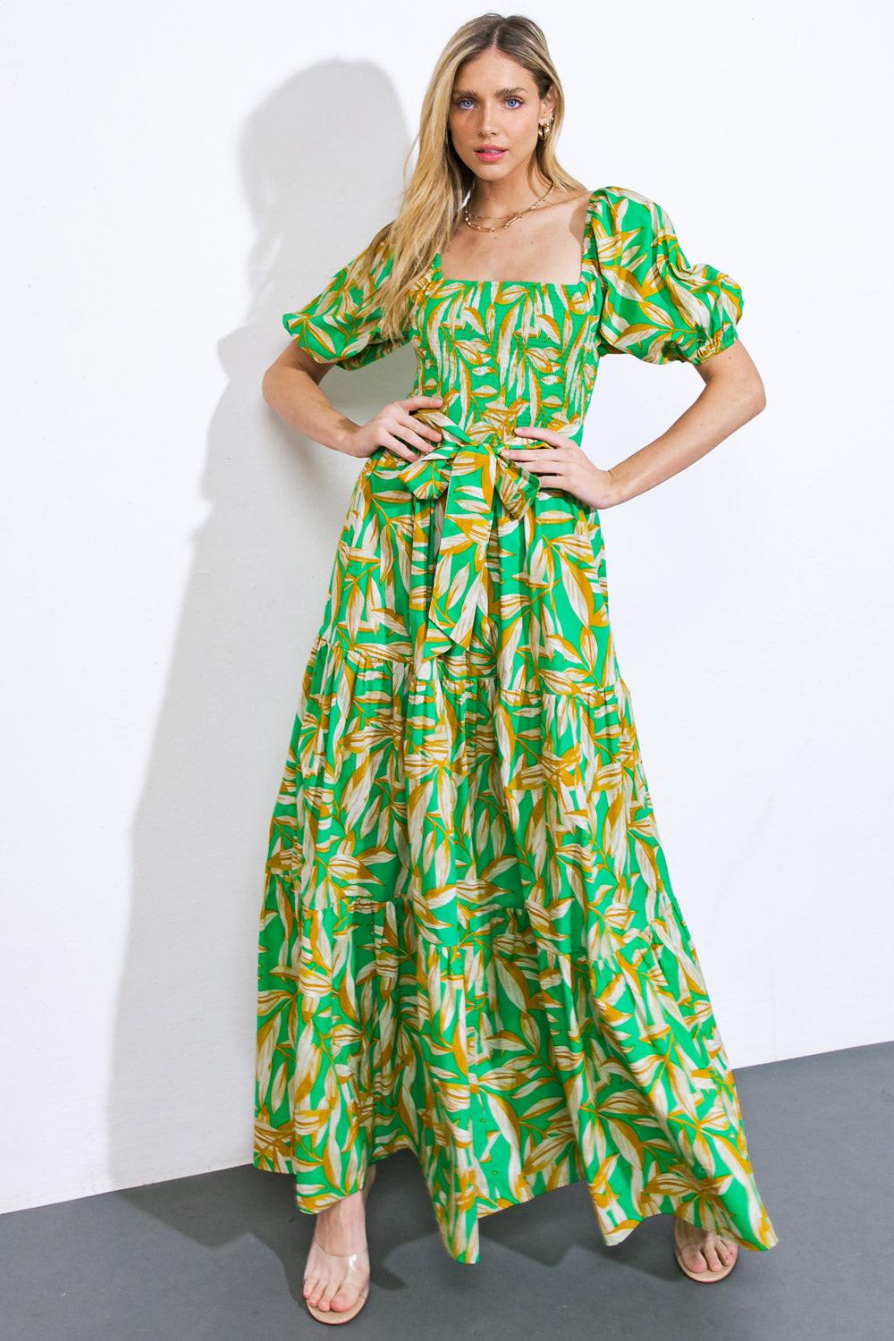 NEVER ENDING DAYS WOVEN MAXI DRESS.