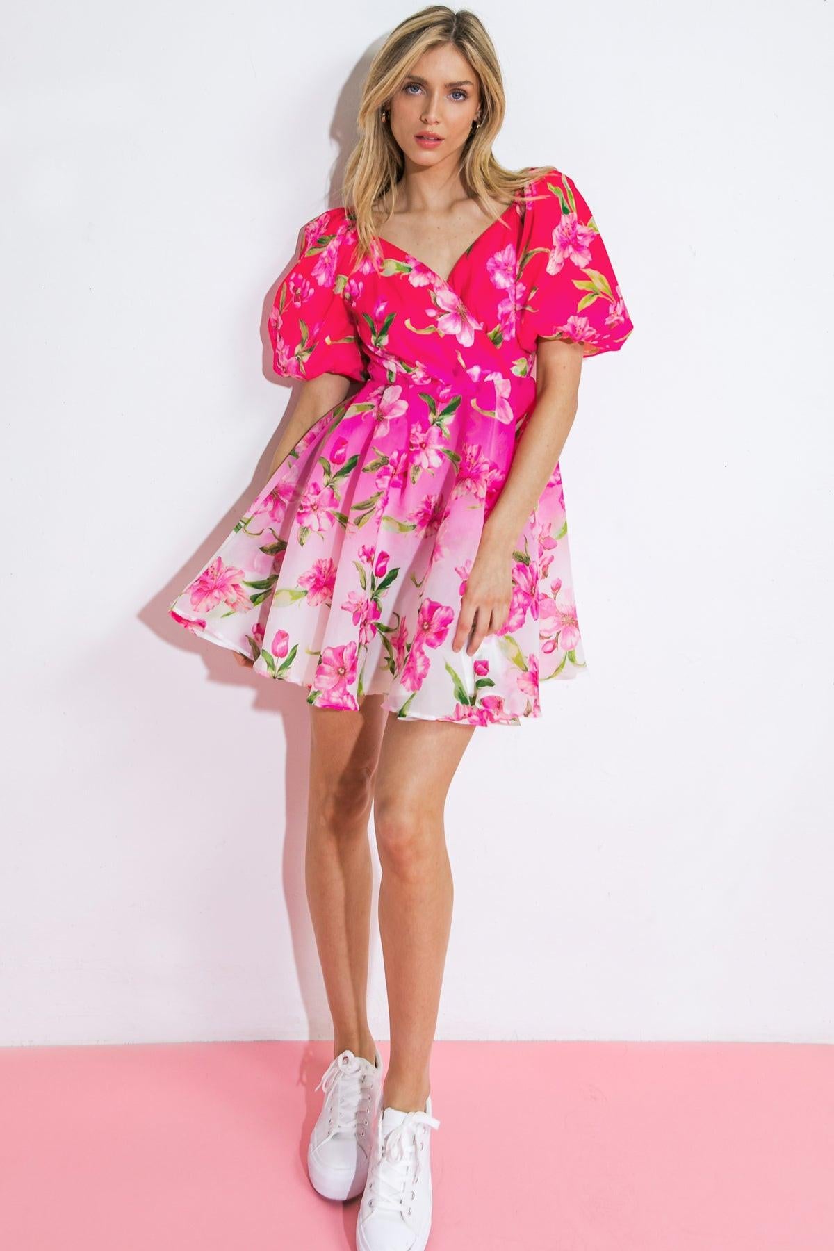 GOTTA GET READY WOVEN MINI DRESS.