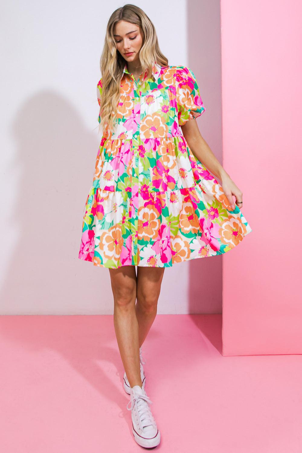 DIVINE INTUITION WOVEN MINI DRESS.