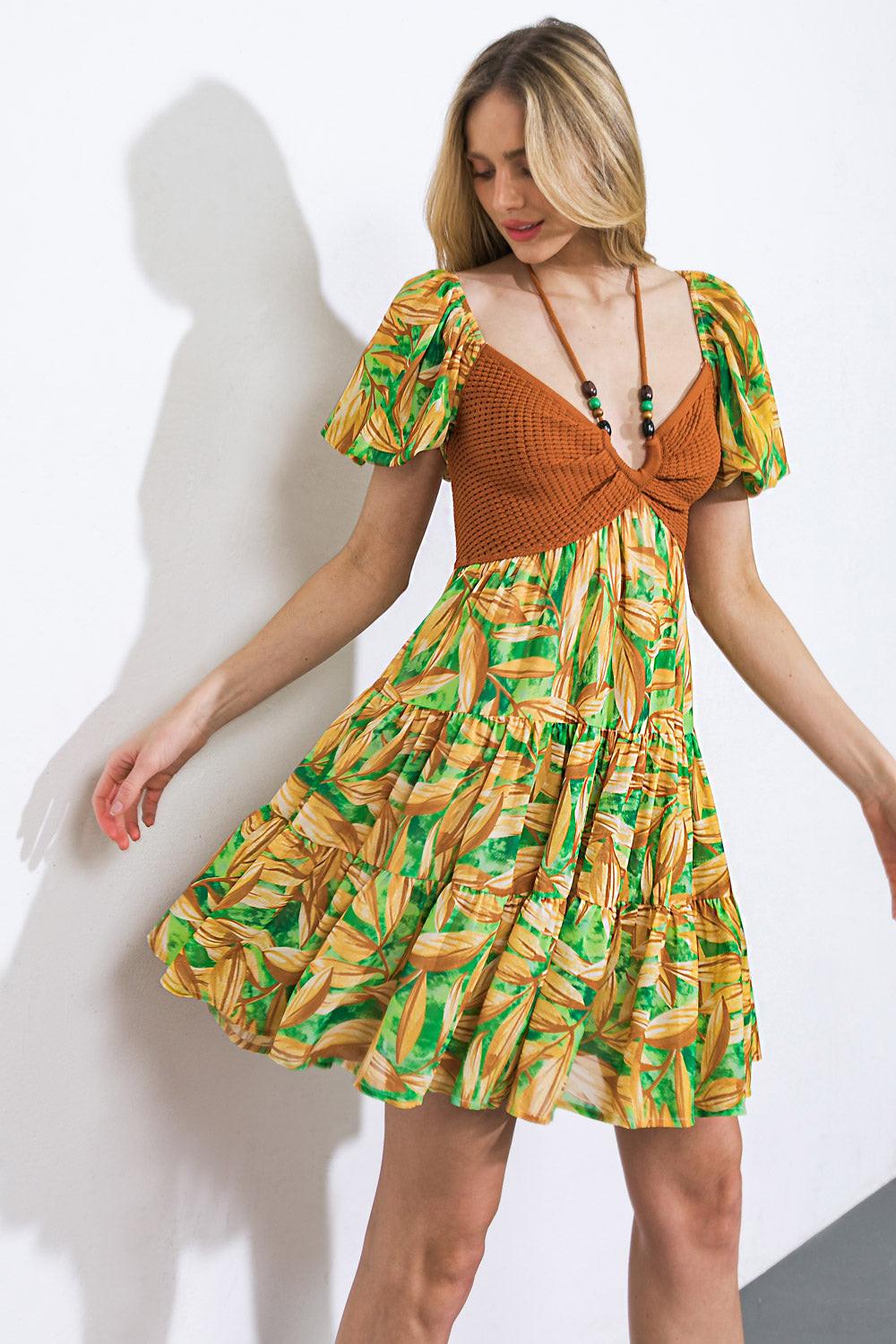 BEACH BUM GIRL'S MINI DRESS.
