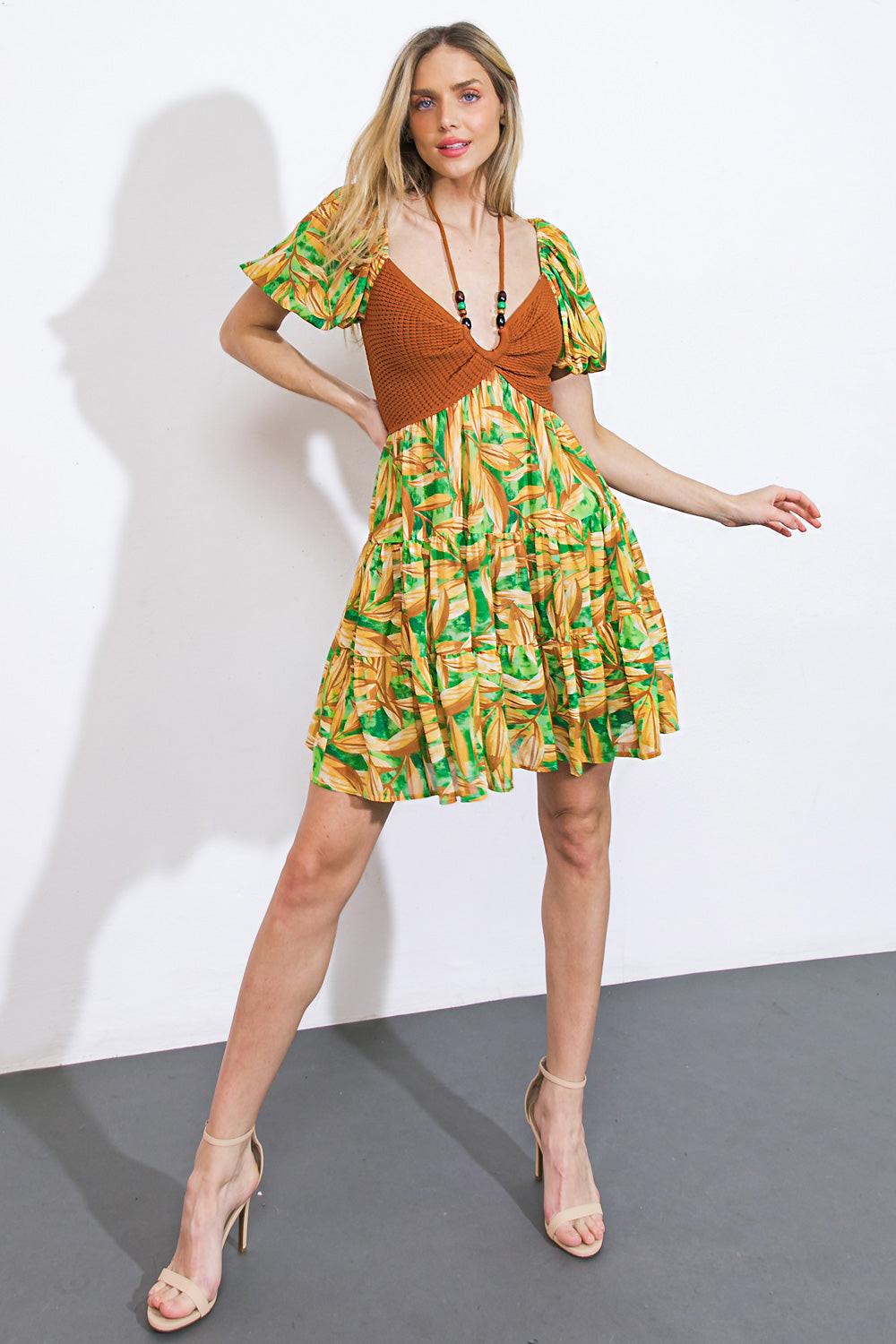 BEACH BUM GIRL'S MINI DRESS.