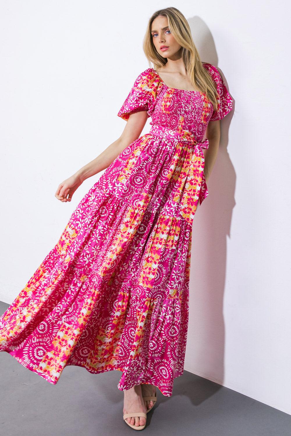A LEAP OF FAITH WOVEN MAXI DRESS.