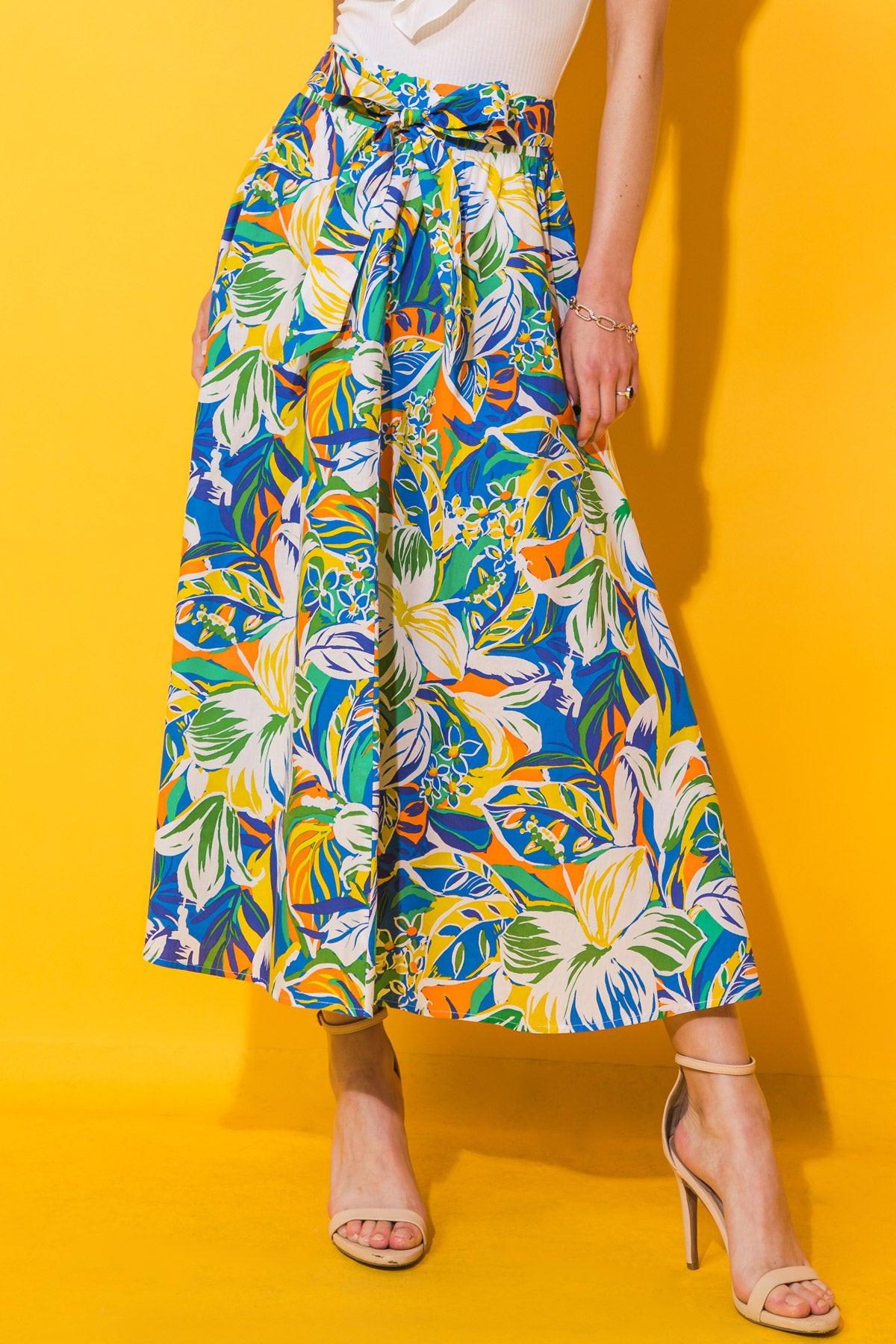 ONE AND ONLY POPLIN SKIRT.