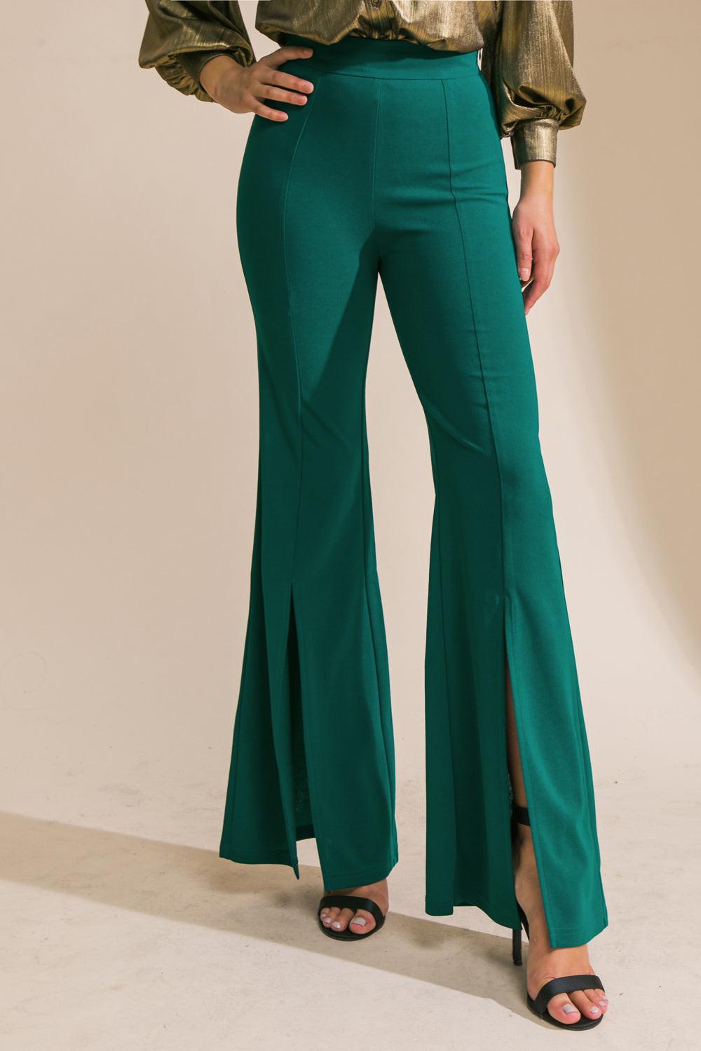 HEY DARLING WOVEN FLARE PANTS.