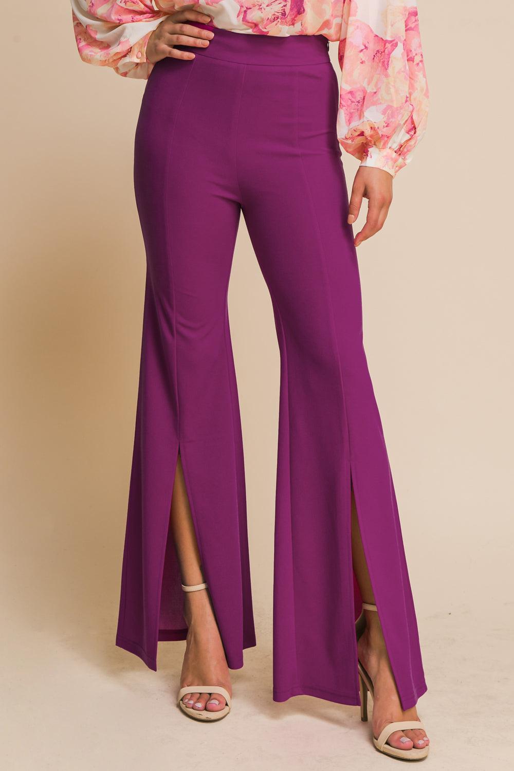 HEY DARLING WOVEN FLARE PANTS.