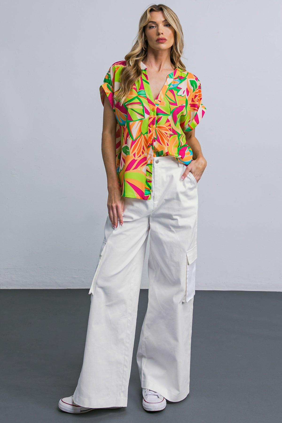 ADORABLE POSH WOVEN CARGO PANTS.