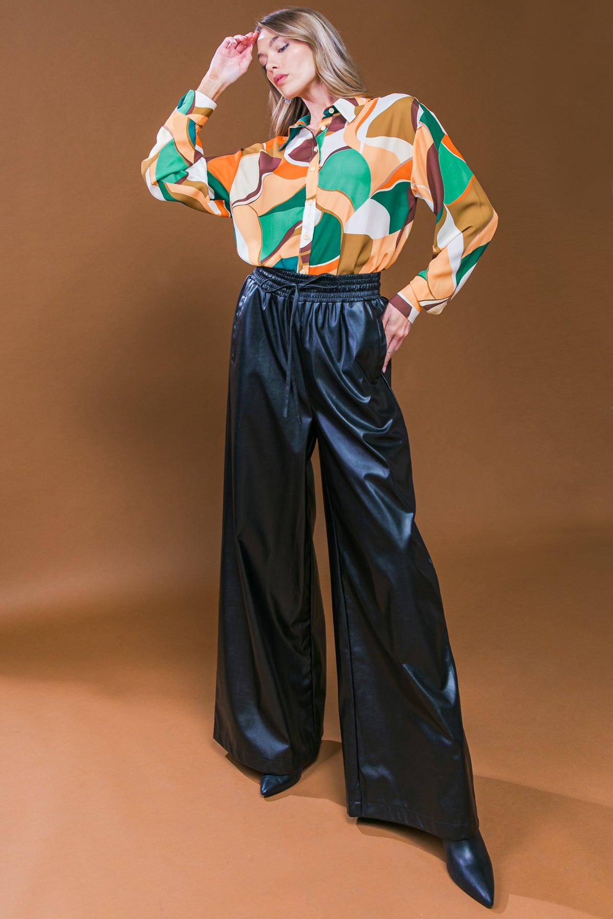 ICONIC REPUTATION LEATHER PANTS.