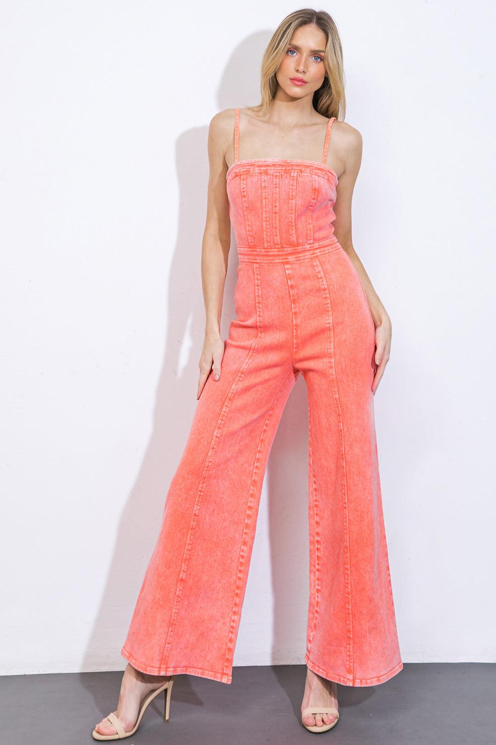 TOTALLY TRENDY TWILL JUMPSUIT.