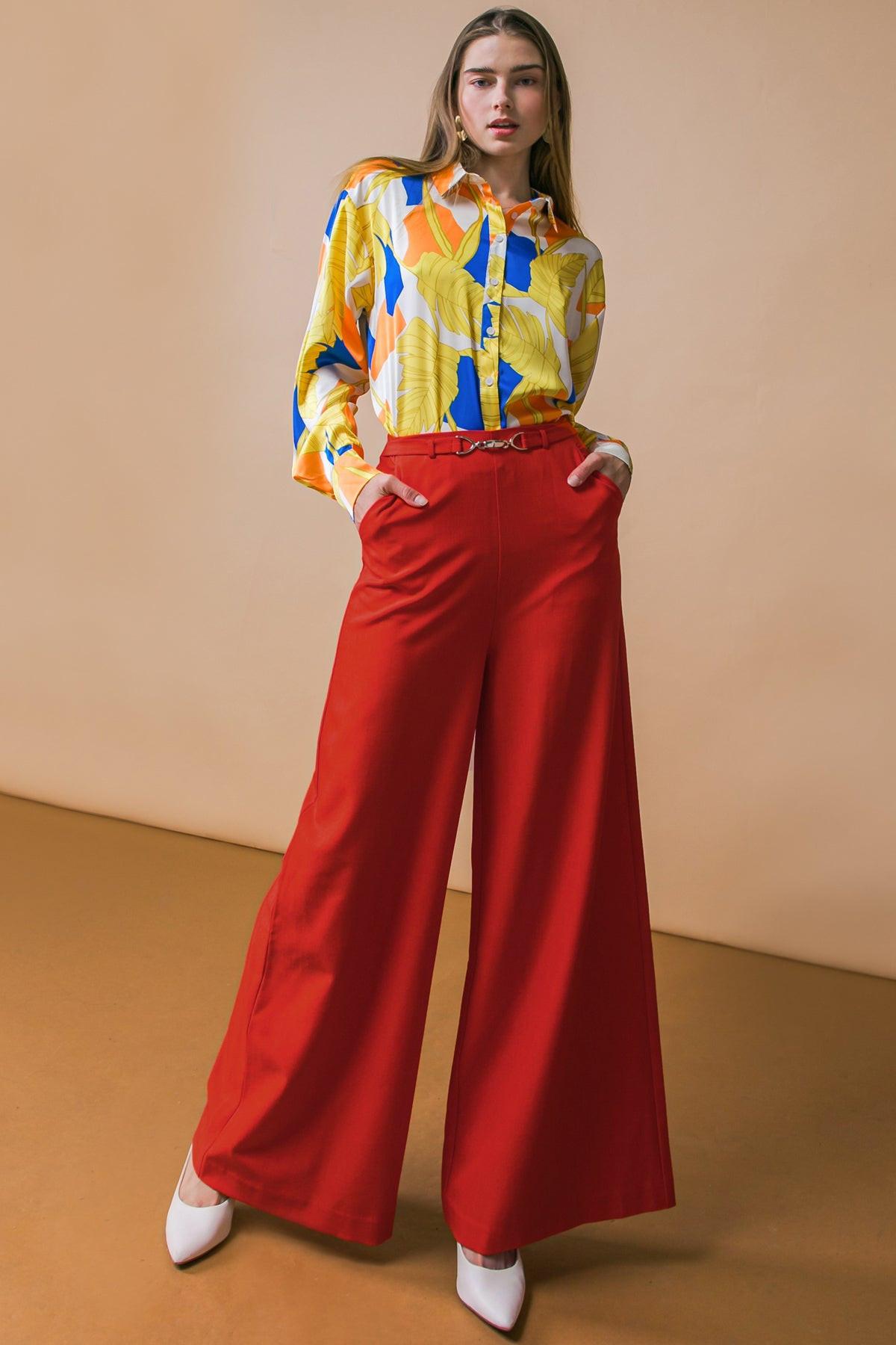 SWEET FEELINGS WOVEN PANTS.